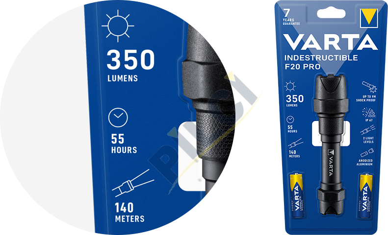 Varta 18710 Indestructible F10 Pro