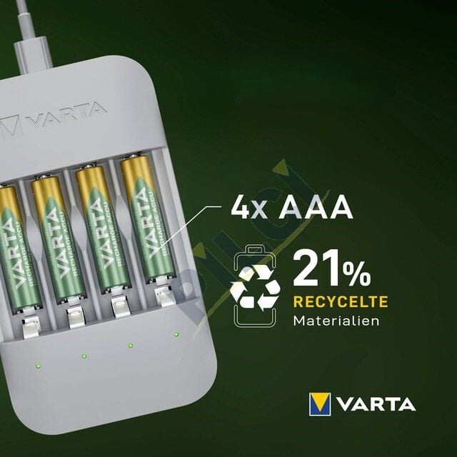 Varta 57683  Eco Charger Pro Recycled  (4x800Mah)