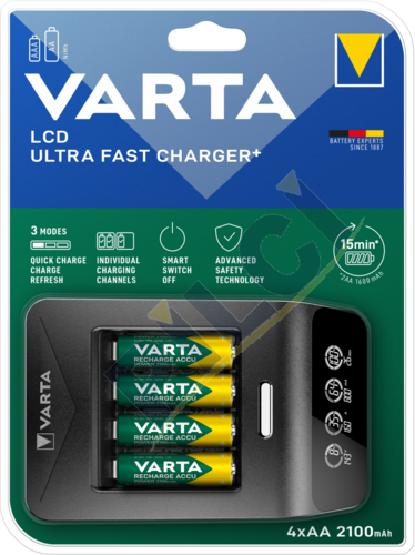 Varta 57685  LCD Ultra Fast Charger+