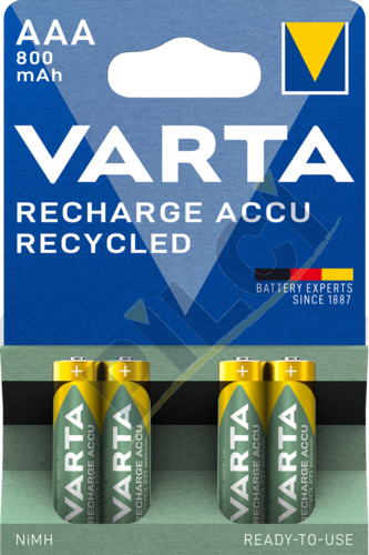 Varta 56703  Recharge Accu Recycled AAA (4x800 mAh)