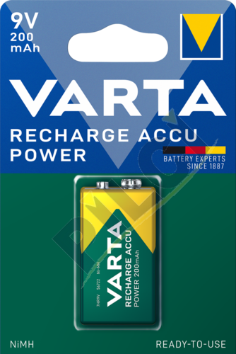 Varta 56722 Recharge Accu Power 9V 200 mAh