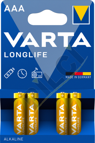 Varta 4103  Longlife AAA  (4 ADET)