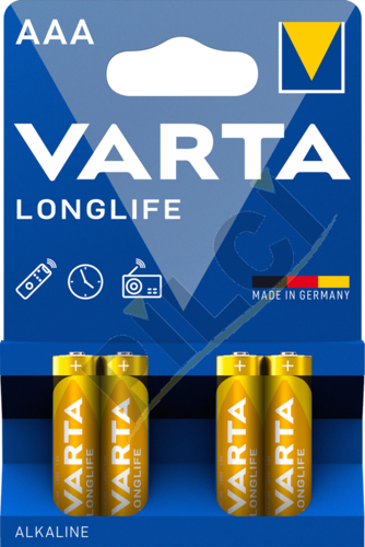 Varta 4103  Longlife AAA  (4 ADET)