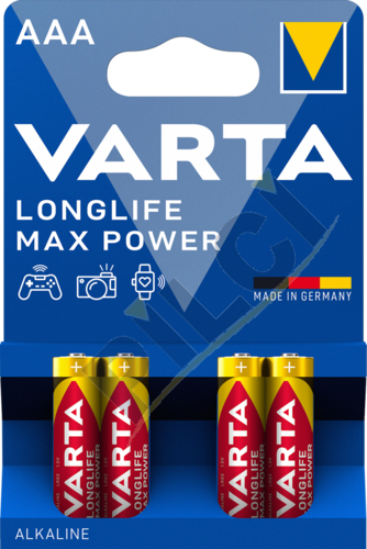 Varta 4703  Longlife Max Power AAA  (4 ADET)