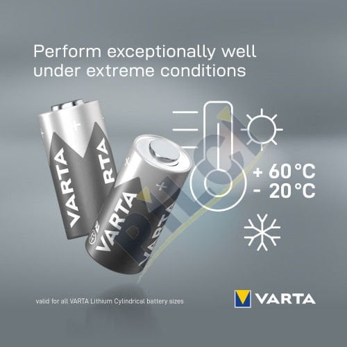 Varta CR 123A  Lityum Silindirik