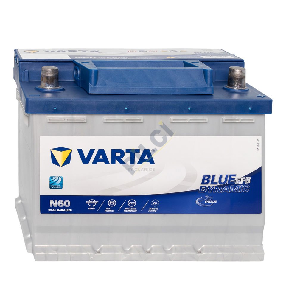 VARTA N60 BLUE DYNAMIC EFB 60 640CCA